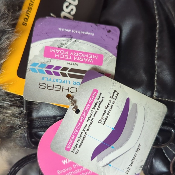 Skechers - Windom-Snowy Waterproof Winter Boots W/Fur Trim Size 9 NWT MSRP $92 - Picture 9 of 9